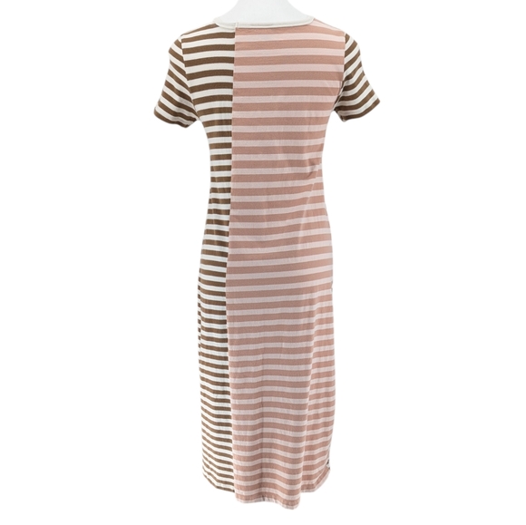 Anthropology Saturday Sunday Striped Midi Cotton Dress Size Small - Picture 9 of 11